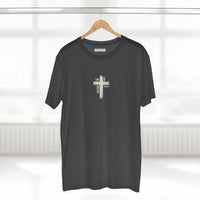 Cross American Flag 1776-2026 Front Back Vintage T-Shirt