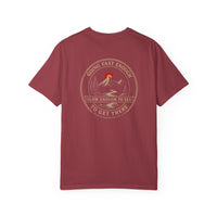 Mountain Faith | Not All Who Wander Are Lost — Heritage Tee | Going Fast Enough to Get There | Veteran-Owned Small Business | Liberty & Victory Co.