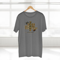 Faith & Sport | Fall Family Football — T-Shirt Faith Runs Through It-Green Bay Edition | Game Day Faith Tee | Veteran-Owned Small Business | Liberty & Victory Co.