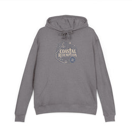 Coastal Faith Hoodie | Coastal Redemption Lighthouse & Compass French Terry Pullover | Salt & Salvation | Veteran-Owned | Liberty & Victory Co.