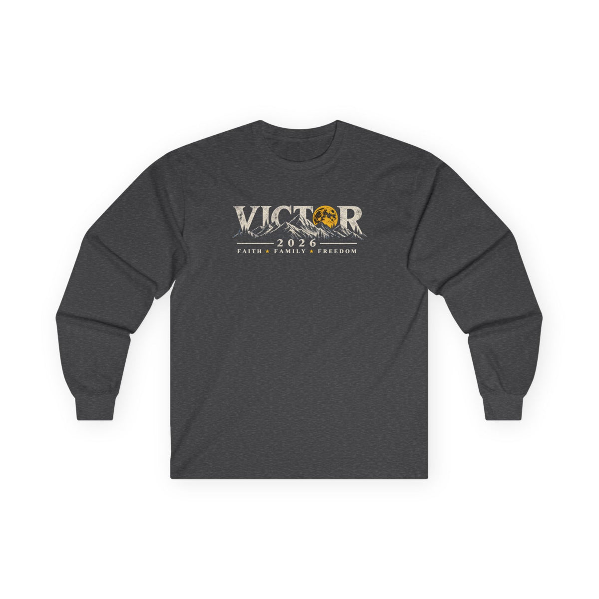 Coloradans for Victor Marx | Victor 2026 — Faith, Family, Freedom Long-Sleeve Tee | CFVM | Liberty & Victory Co.