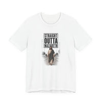 Christian | Straight Outta Nazareth — T-Shirt Jesus Street Graphic Unisex Tee | Veteran-Owned Small Business | Liberty & Victory Co.