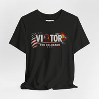 Patriotic T-Shirt | Victor for Colorado OMR Eagle Biker Design | Veteran-Owned | Liberty & Victory Co.