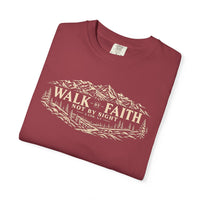 Mountain Faith | Walk By Faith — T-Shirt Mountain Wreath | Veteran-Owned Small Business | Liberty & Victory Co.