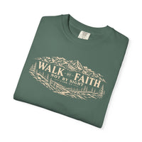 Mountain Faith | Walk By Faith — T-Shirt Mountain Wreath | Veteran-Owned Small Business | Liberty & Victory Co.