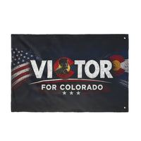 Double-Sided | Campaign Supporter Flag Victor for Colorado | Double-Sided | American Flag + Colorado Emblem | Liberty-In-One | Veteran-Owned | Liberty & Victory Co.