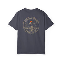 Mountain Faith | Not All Who Wander Are Lost — Heritage Tee | Going Fast Enough to Get There | Veteran-Owned Small Business | Liberty & Victory Co.