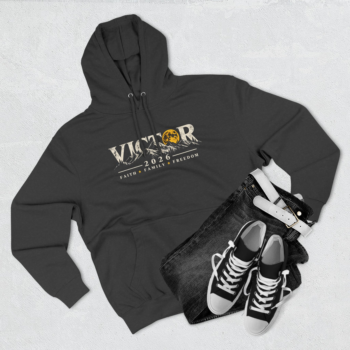 Coloradans for Victor Marx | Victor 2026 Moon & Mountains Hoodie | CFVM | Liberty & Victory Co.