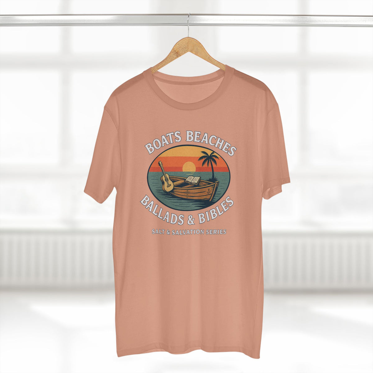 Boats Beaches Ballads & Bibles Tee | Coastal Faith Shirt