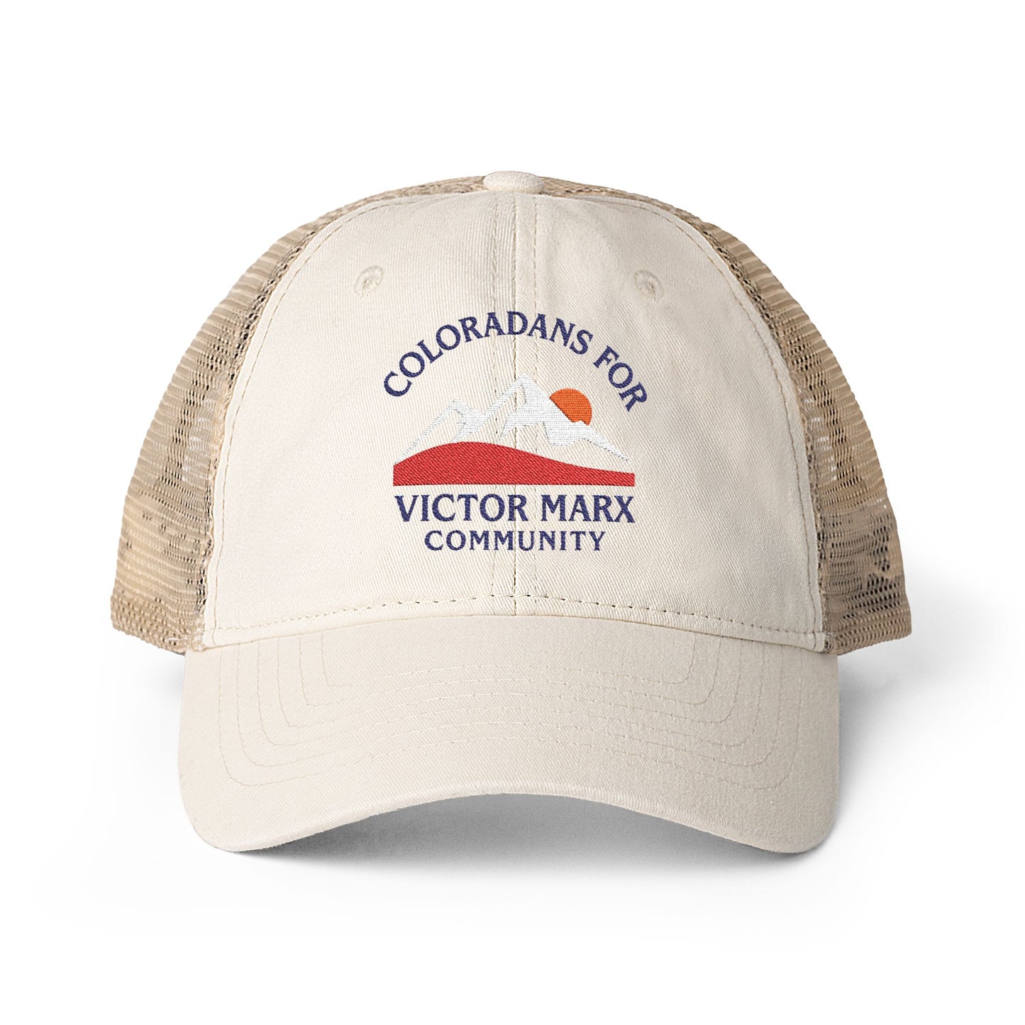 Victor Marx for Colorado | Women's Washed Mesh-Back Cap | CFVM | Liberty & Victory Co.