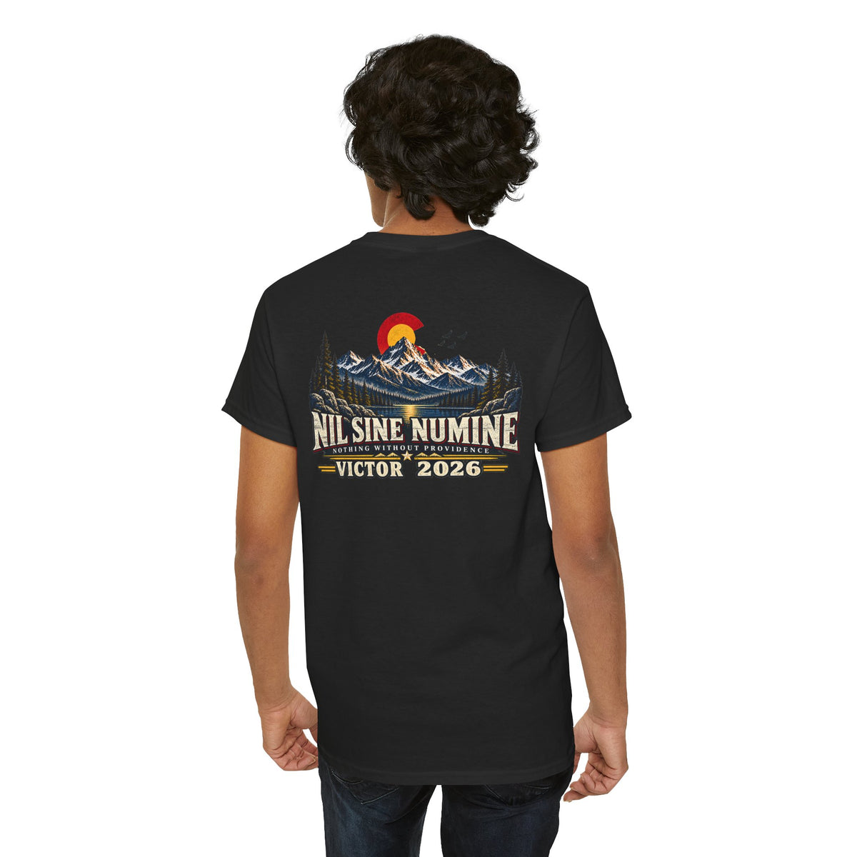 Coloradans for Victor Marx | Nil Sine Numine CO Mountain T-Shirt | CFVM | Liberty & Victory Co.