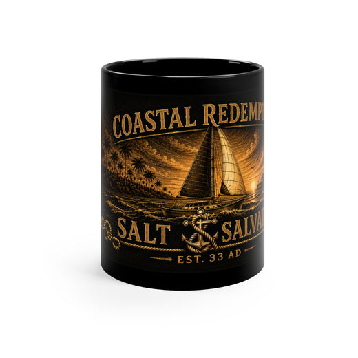 Christian Faith Mug | Coastal Redemption Ashore | Salt & Salvation | Liberty & Victory