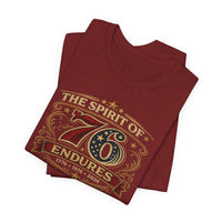 The Spirit of 76 Endures T‑Shirt — Patriotic 1776‑1976‑2026 Anniversary Tee