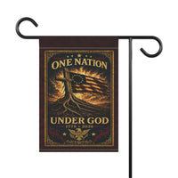 Patriotic Garden Flag | One Nation Under... 1776–2026 Founders Line | America 250 | Liberty & Victory