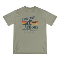 Christian Coastal T-Shirt | Sunday Ashore Vintage Coastal Surf Tee | Liberty & Victory