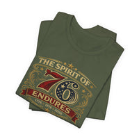 The Spirit of 76 Endures T‑Shirt — Patriotic 1776‑1976‑2026 Anniversary Tee
