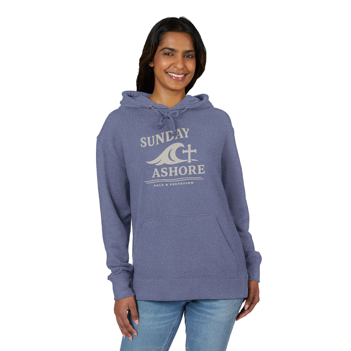 Salt & Salvation Coastal Hoodie – Faith-Inspired Pullover