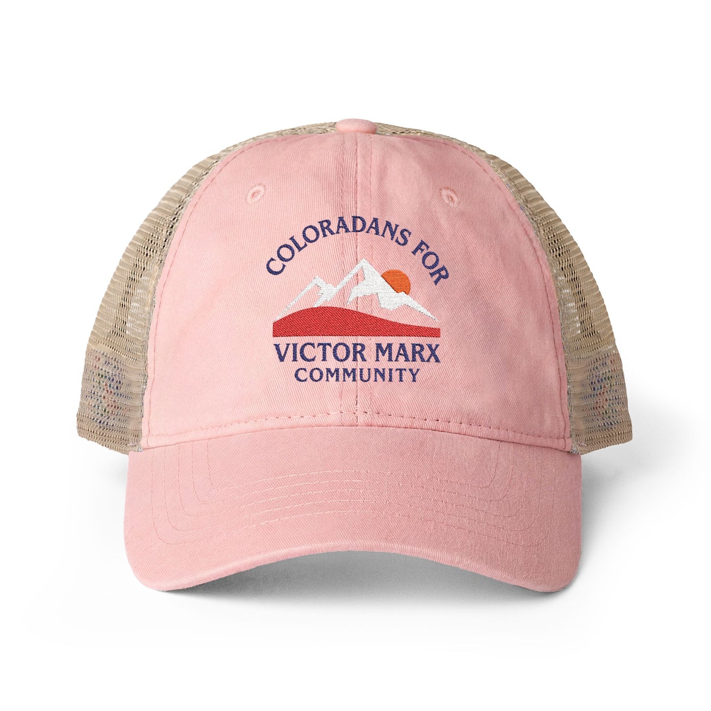 Victor Marx for Colorado | Women's Washed Mesh-Back Cap | CFVM | Liberty & Victory Co.