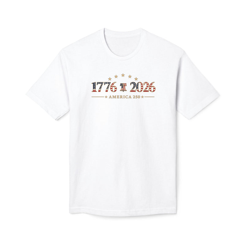 USA Cotton & Assembly Patriotic T-Shirt | America 1776-2026 Commemorative 250th Anniversary Tee | Liberty & Victory