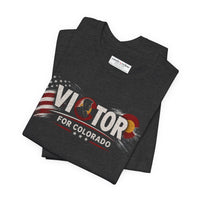 Patriotic T-Shirt | Victor for Colorado OMR Eagle Biker Design | Veteran-Owned | Liberty & Victory Co.
