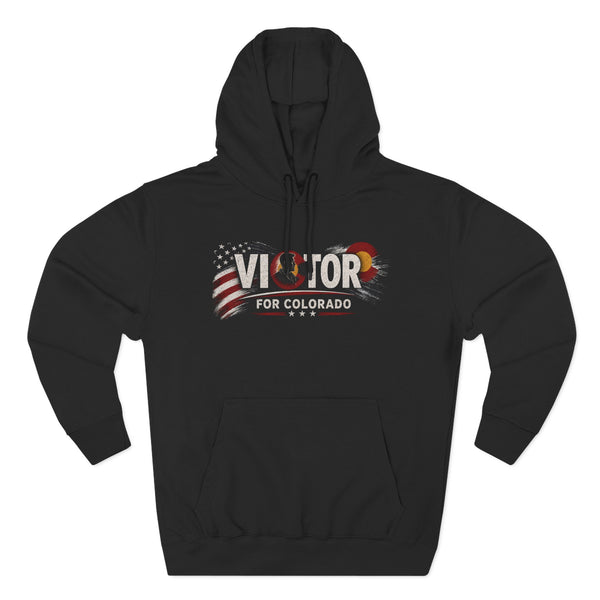 Patriotic Hoodie | Victor for Colorado OMR Eagle American Flag Design | Veteran-Owned | Liberty & Victory Co.