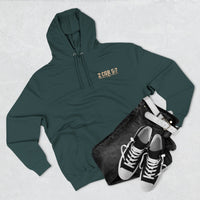 Christian | Walk by Faith — Front + Back Hoodie 2 Cor 5:7 Mountain Scripture Pullover | Veteran-Owned Small Business | Liberty & Victory Co.
