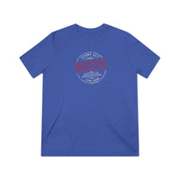 Patriotic Faith T-Shirt | Deo Servio Rejected Stamp Ultra-Premium Tri-Blend Tee | Liberty-In-One | Liberty & Victory