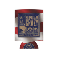 Patriotic Can Cooler 2-Pack |  2-Pack God Is Great Beer Is Good & American Dominance in Milan | Liberty & Victory Co