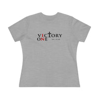 Faith & Sport Women's T-Shirt | Victory One Minimalist Logo Tee | Veteran-Owned | Liberty & Victory Co.
