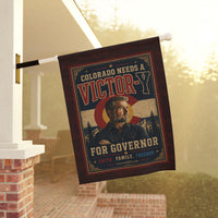 Patriotic Garden Flag | Victor-Y for Governor | Liberty-In-One | Liberty & Victory