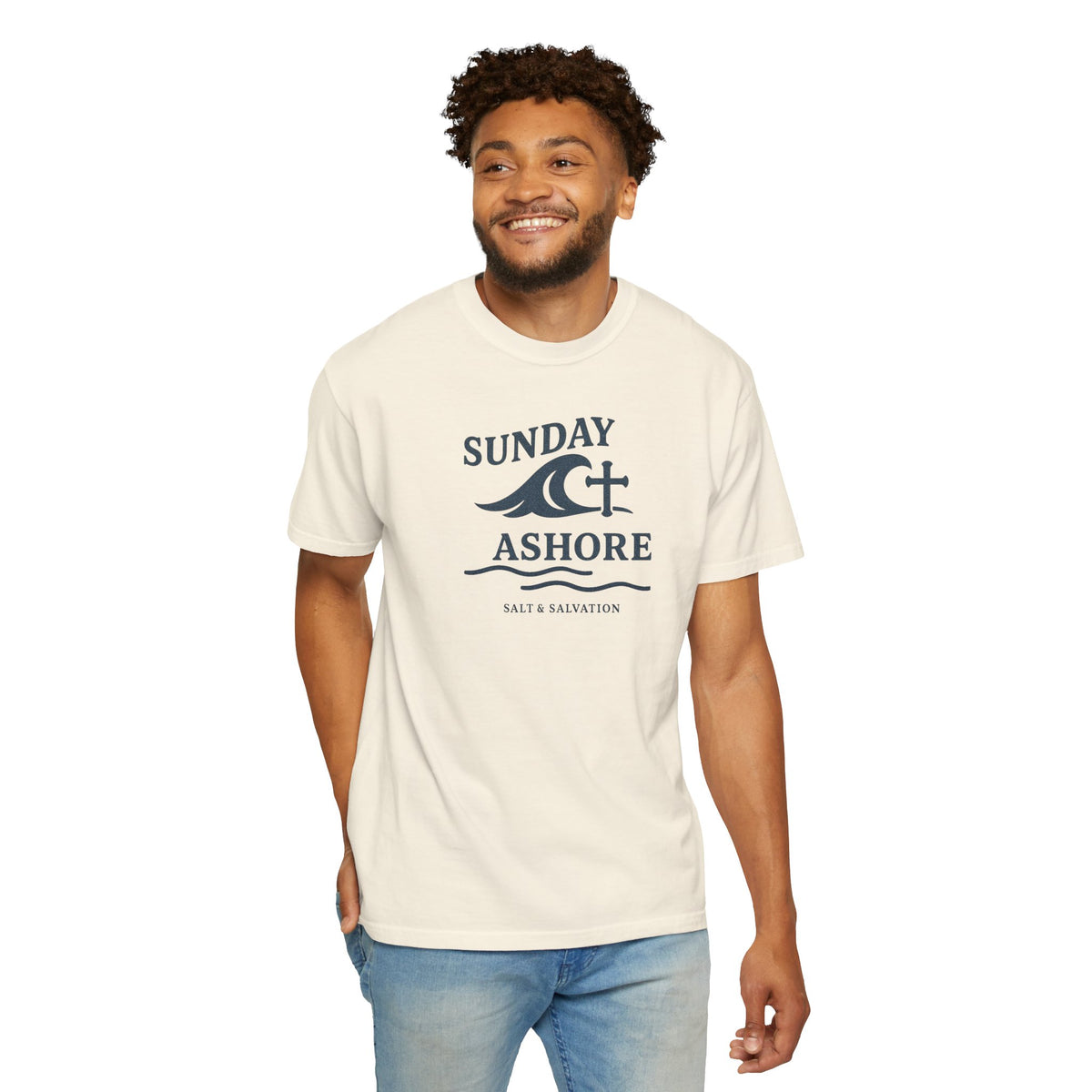 Sunday Ashore T-Shirt — Salt & Salvation Coastal Tee