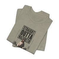 Christian | Straight Outta Nazareth — T-Shirt Jesus Street Graphic Unisex Tee | Veteran-Owned Small Business | Liberty & Victory Co.