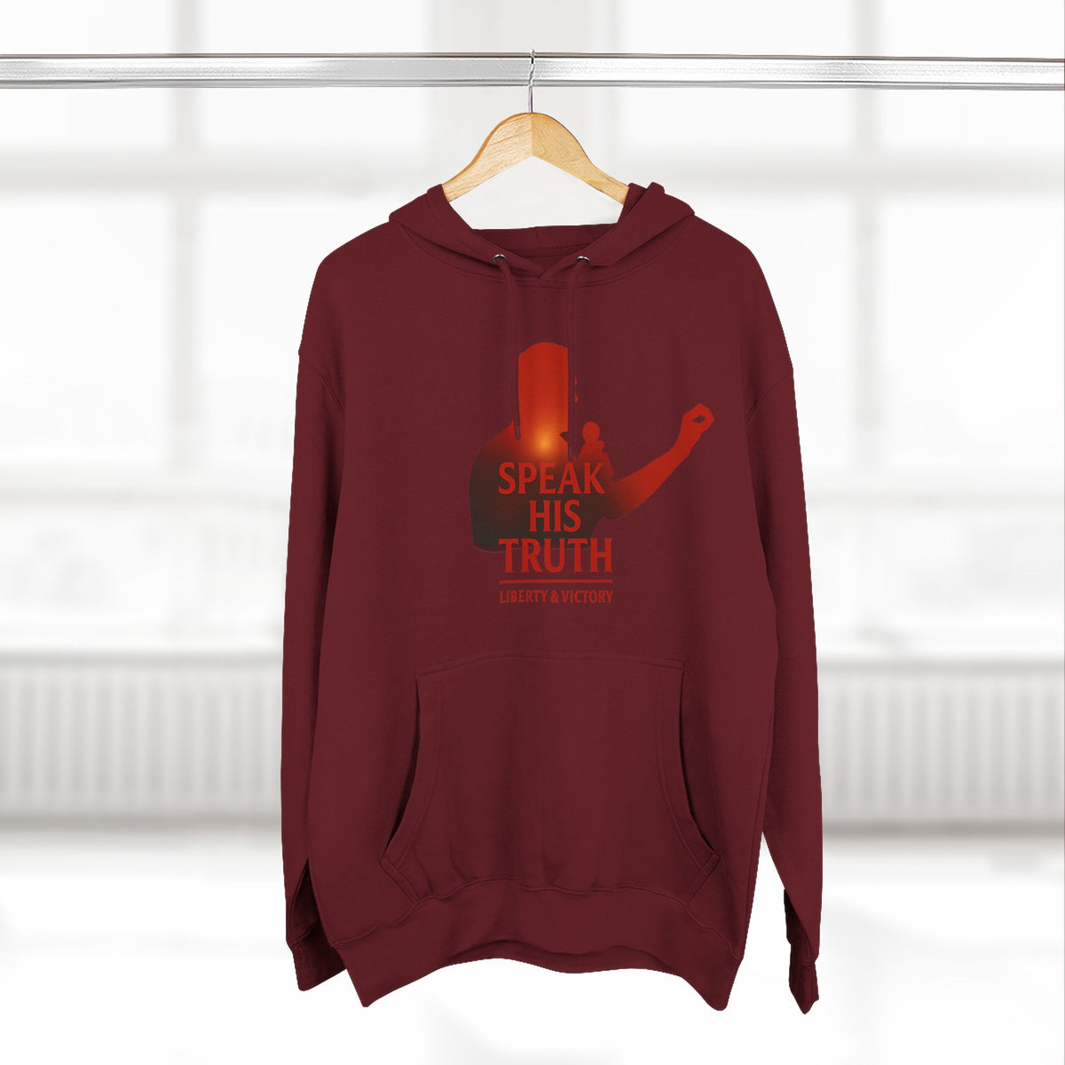 Speak His Truth Hoodie — Christian Faith Graphic Pullover