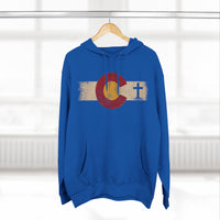 Christian Hoodie | Rooted in Faith | Colorado Flag | Distressed Three-Panel State Logo | Wonder & Wander | Signature Line | Veteran-Owned | Liberty & Victory Co.