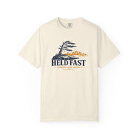 Christian T-Shirt | Held Fast Through Every Season | Psalm 112:7 | High Altitude Veteran-Owned | Liberty & Victory Co.