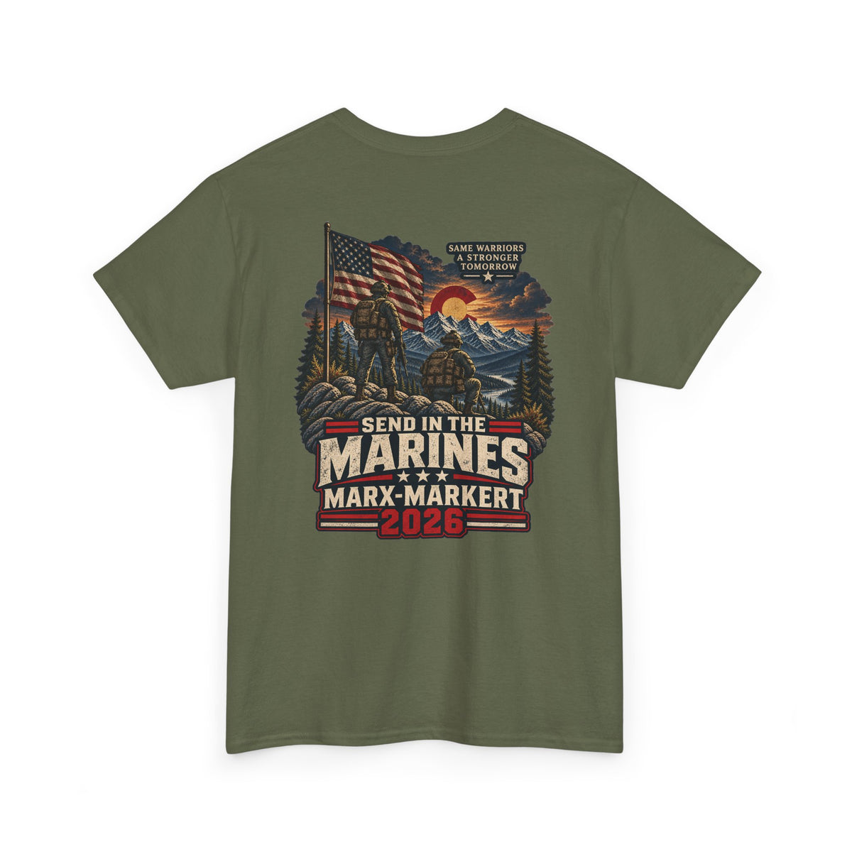 Coloradans for Victor Marx | Send in the Marines 2026 T-Shirt | CFVM | Liberty & Victory Co.