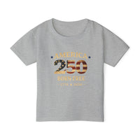 Patriotic Toddler T-Shirt | America 250 Born Free | Liberty & Victory