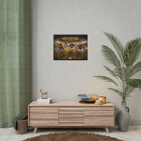 Michigan Wolverines Poster | University of Michigan Legacy in Sports Championship Wall Art | Victory-One | Liberty & Victory