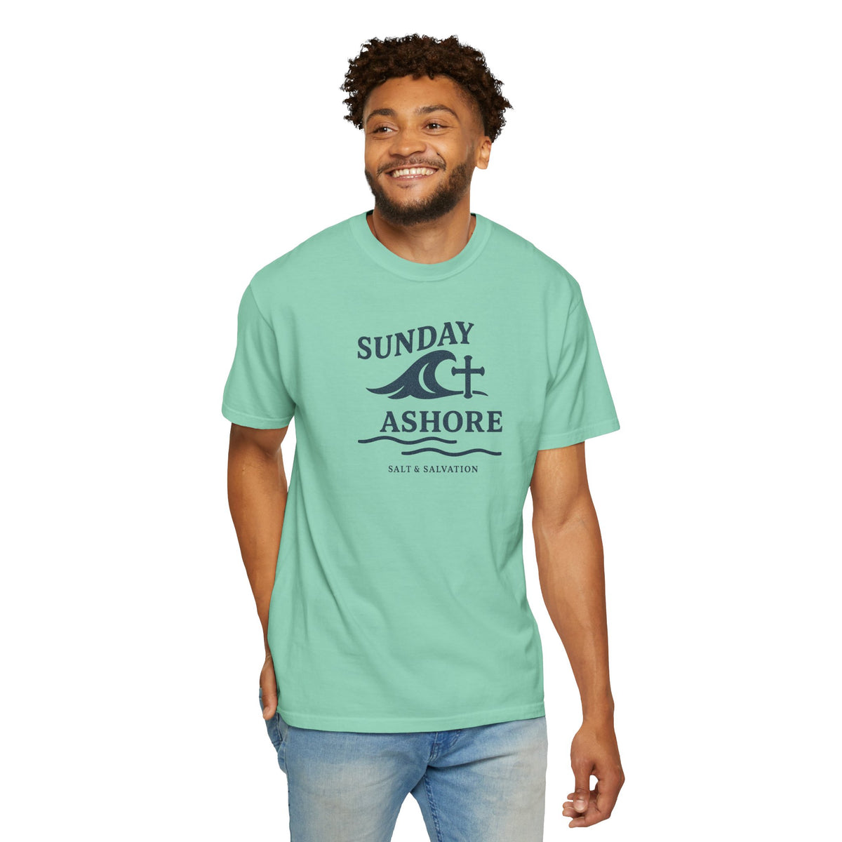 Sunday Ashore T-Shirt — Salt & Salvation Coastal Tee