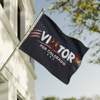 Double-Sided | Campaign Supporter Flag Victor for Colorado | Double-Sided | American Flag + Colorado Emblem | Liberty-In-One | Veteran-Owned | Liberty & Victory Co.