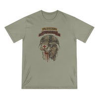 Through Him Elite Romans 5:9 Warrior T-Shirt
