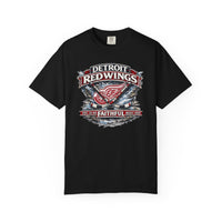 Faith & Sport T-Shirt | Red Wings Faithful Est. 1926 Vintage Graphic Tee | Victory-In-One | Liberty & Victory