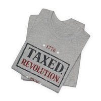 Patriotic Christian T-Shirt | Taxed. Revolution. 1776–2026 Anniversary Everyday Tee | Liberty-In-One | Liberty & Victory