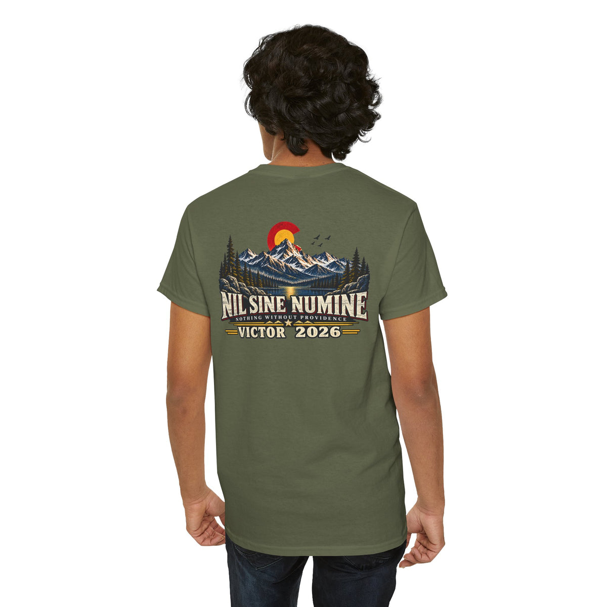 Coloradans for Victor Marx | Nil Sine Numine CO Mountain T-Shirt | CFVM | Liberty & Victory Co.
