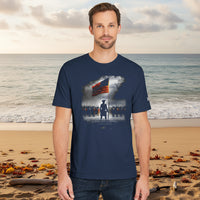 Christian T-Shirt Battle Is Lord's Design - detail view - Liberty & Victory