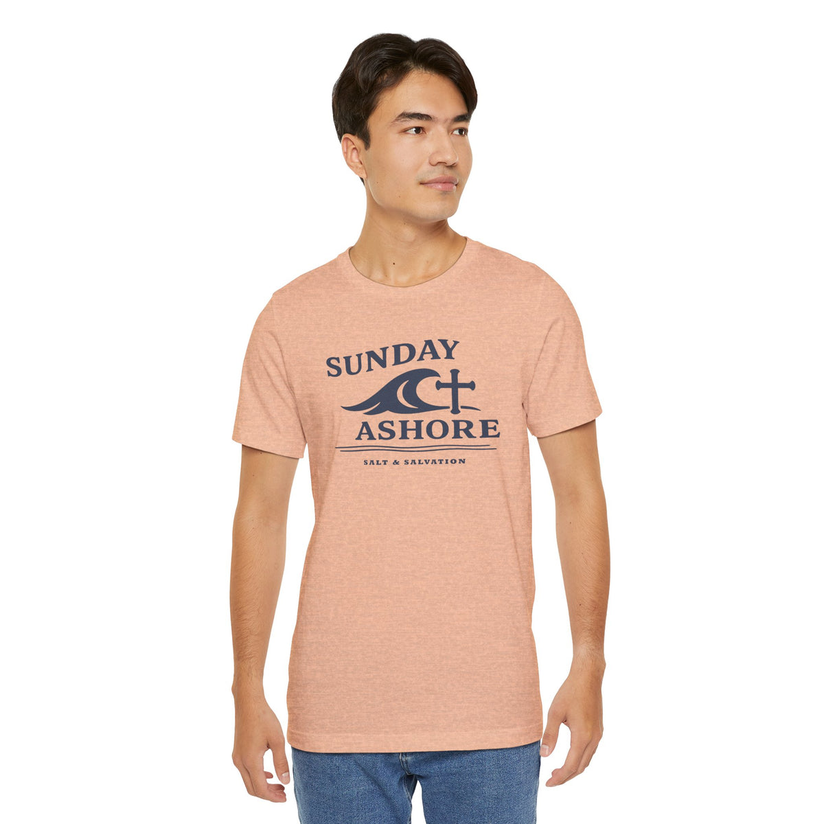 Sunday Ashore Tee | Coastal Surf Faith T-Shirt
