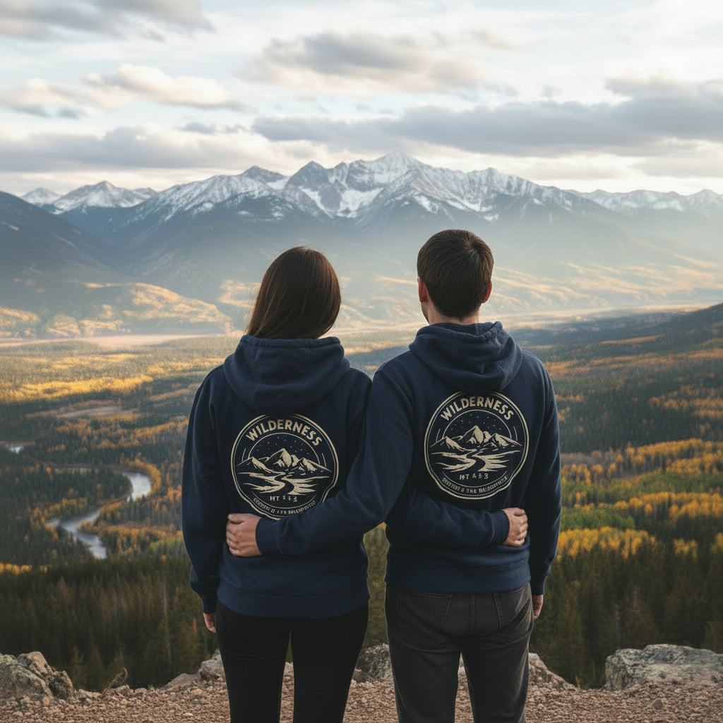 Christian Hoodie | Not All Who Wander Are Lost | Matthew 4 Wilderness Design | Liberty & Victory