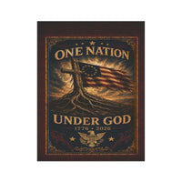 Patriotic Garden Flag | One Nation Under... 1776–2026 Founders Line | America 250 | Liberty & Victory