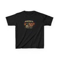 Patriotic Kids T-Shirt | America 250 Born Free Fireworks | Liberty & Victory