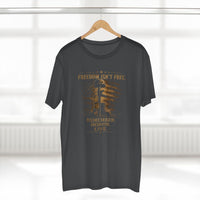 Patriotic Veteran T-Shirt | Freedom Isn't Free Front Print | Memorial Tee | Liberty & Victory Co.